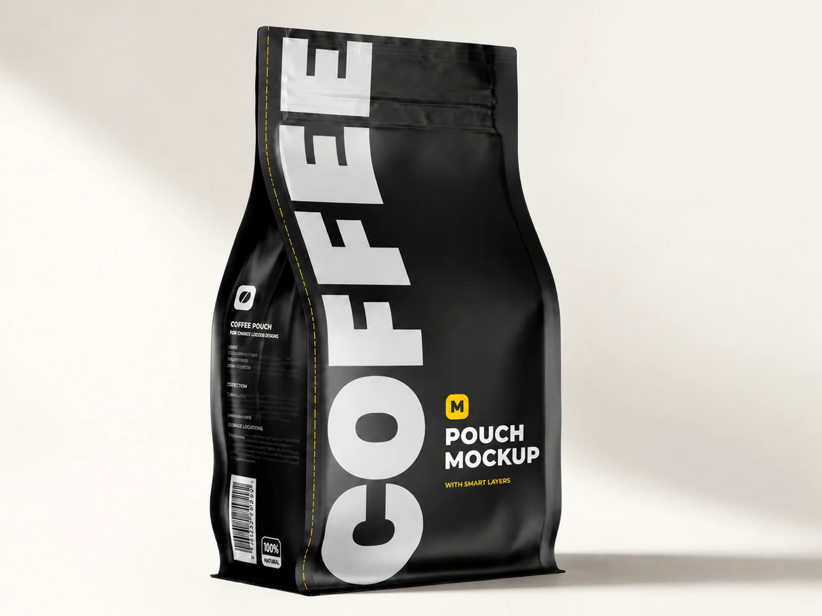 Custom coffee bags with printed packaging design